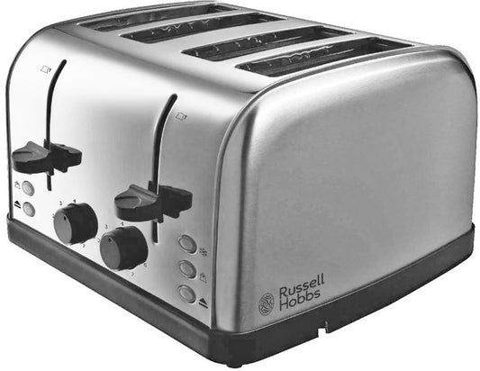 RUSSELL HOBBS 4 SLICE TOASTER ST/STEEL | 18790