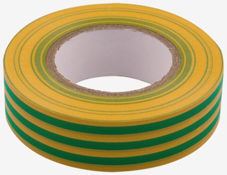 TAPE 19MMX20M ROLL YELL/GRN | 1920YG