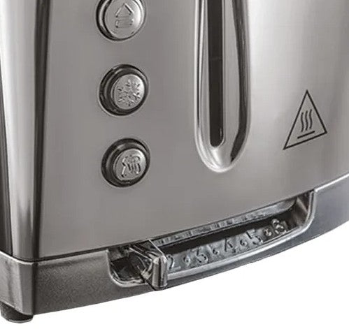 RUSSELL HOBBS LUNA 2 SLICE TOASTER GREY | 23221