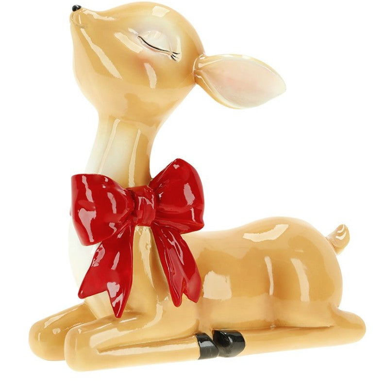 DEER SITTING POLY BROWN/RED | 262254