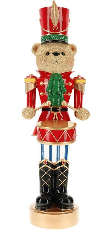 NUTCRACKER BEAR WITH DRUM B/O LED | 262995