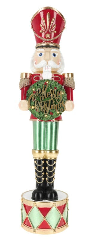 NUTCRACKER POLY 93CM B/O MULTICOLOR LED | 265125
