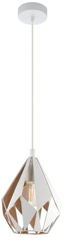 HL/1 E27 WHITE/GOLD 'CARLTON 1' | 43001