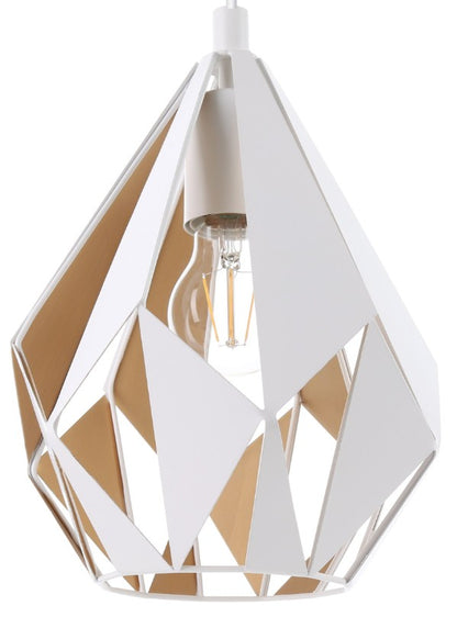HL/1 E27 WHITE/GOLD 'CARLTON 1' | 43001
