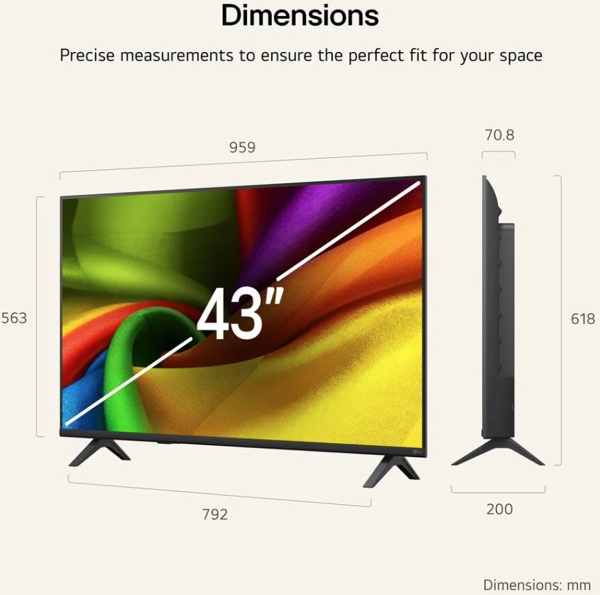 LG 43 INCH 4K SMART TV | 43NU850B6LAAEI