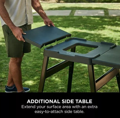 NINJA WOODFIRE ADJUSTABLE STAND AND SIDE TABLE  | 4718J800EUUK