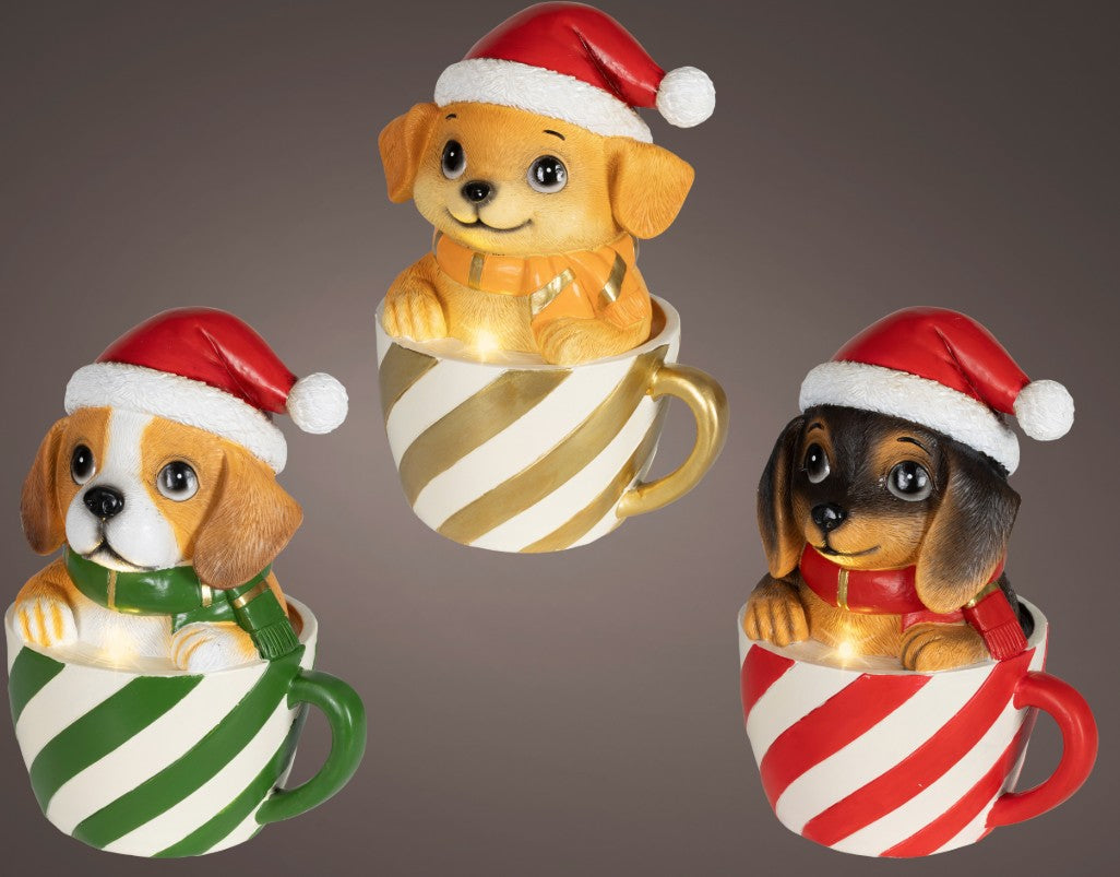LED DOG POLYRESIN STEADY BO INDOOR | 480902