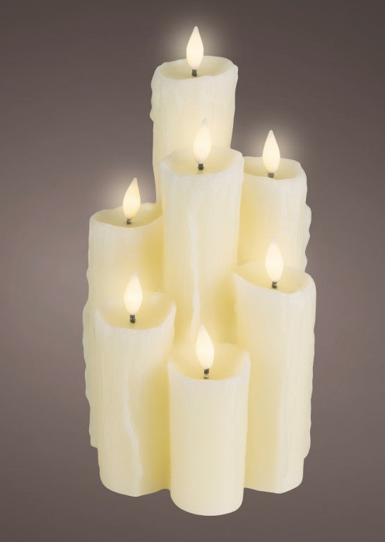 LED DRIP CANDLE WAX FIRE FLAME BO  | 481705