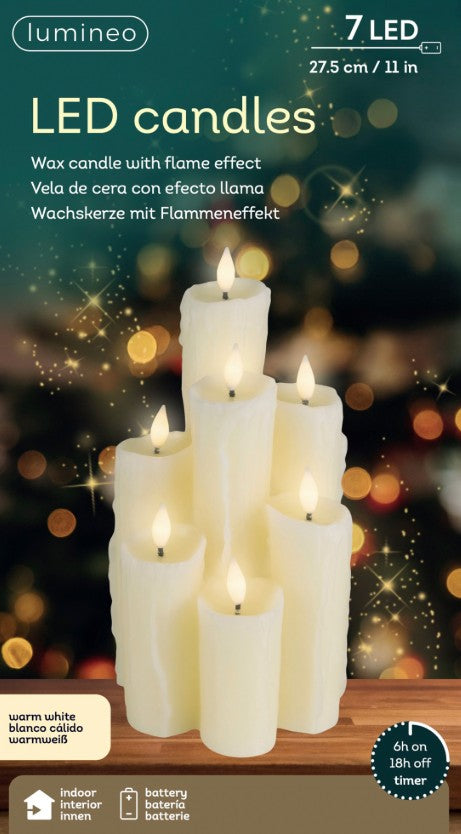 LED DRIP CANDLE WAX FIRE FLAME BO  | 481705