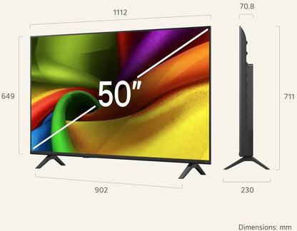 LG 50 INCH 4K UHD AI SMART TV | 50NU850B6LAAEI