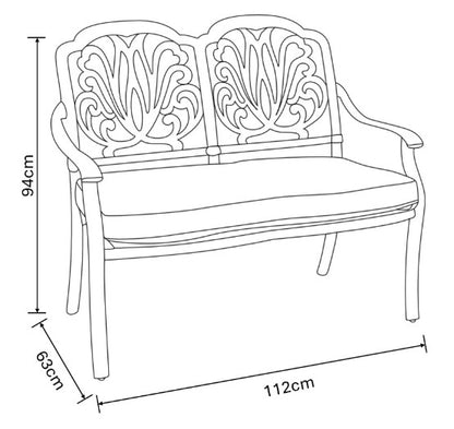 CAPRI HIGH BACK BENCH | 60812631