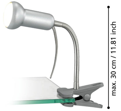 CLIP-LAMP/1 FLEXIBLE SILVER 'FABIO' | 81265