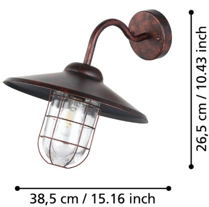 OL-WL/1 E27 COPPER-ANTIQUE 'MELGOA' | 94863