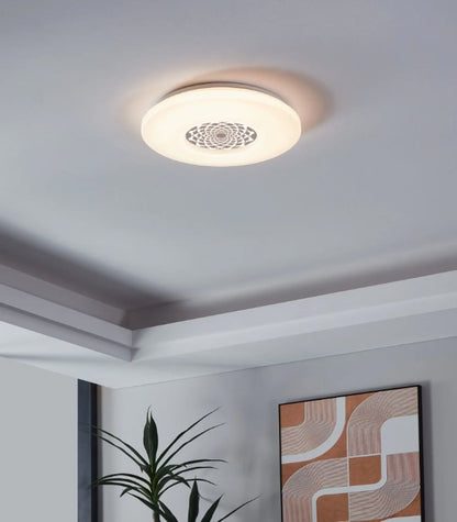 LED-CL Ø400 WHITE/CHROME GLITTER 'CAPASS | 96026