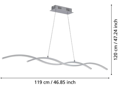 LED-HL L-1200 CHROM/WEISS 'LASANA 2' | 96104