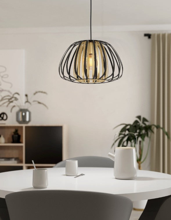 HL/1 E27 Ø375 SCHWARZ/GOLD 'ENCINITOS' | 99666
