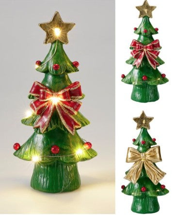XMAS TREE BOW LED 18CM 2ASS | AAA759910