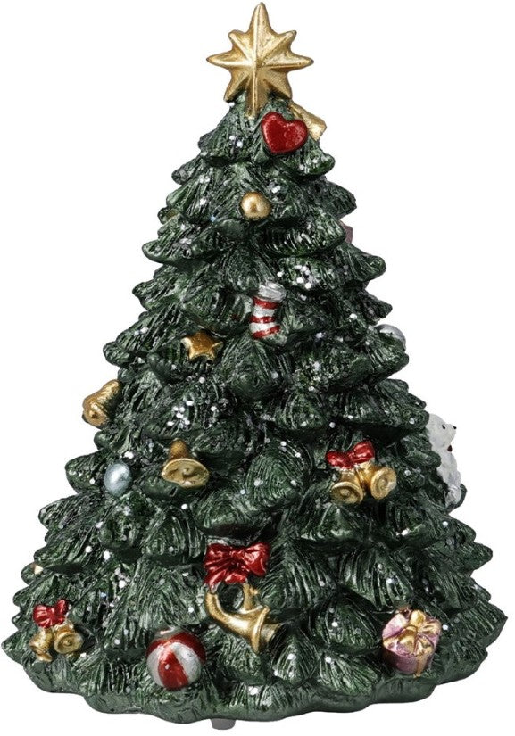 XMAS TREE MUSIC 16CM GREEN | AAA760520