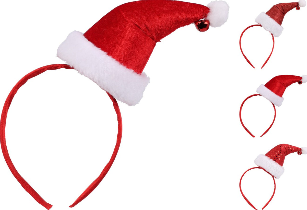 HEADBAND SANTA HAT 3ASS | AAO300010