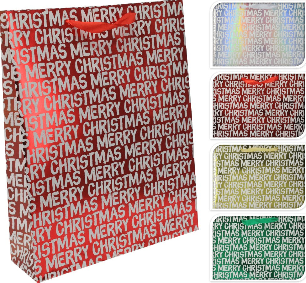 GIFTBAG MEDIUM 4ASS XMAS | ABD111380
