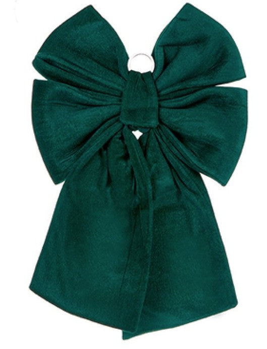 70CM DARK GREEN VELVET BOW | AC262437DGR