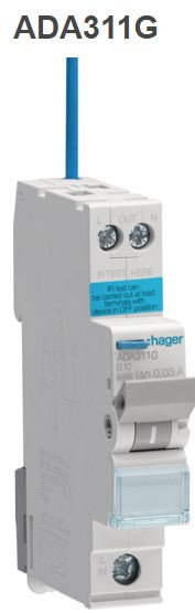 10A 6KA 1M RCBO B TYPE | ADA311G