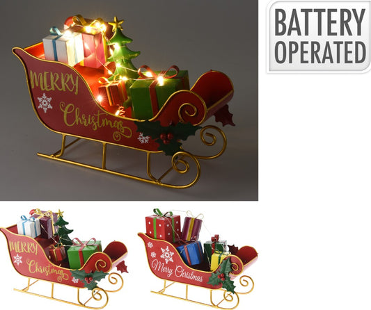 SLEIGH WITH PRESENTS AND LED | ALX630230