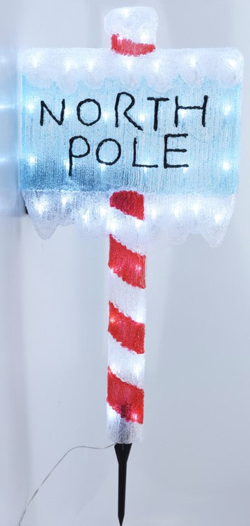 BORD NORTH POLE WITH LED 78CM | AMC000100