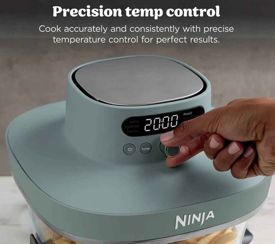 NINJA CRISPI PRO 7 IN 1 GLASS AIR FRYER GREY | AS101UKGY