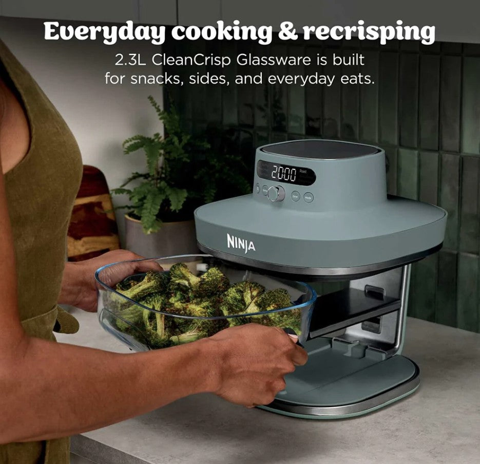 NINJA CRISPI PRO 7 IN 1 GLASS AIR FRYER GREY | AS101UKGY