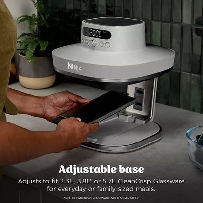 NINJA CRISPI PRO 7 IN 1 GLASS AIR FRYER BONE | AS101UKLG