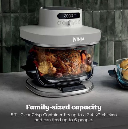 NINJA CRISPI PRO 7 IN 1 GLASS AIR FRYER BONE | AS101UKLG