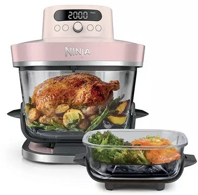 NINJA CRISPI PRO 7 IN 1 GLASS AIR FRYER ROSE | AS101UKRS