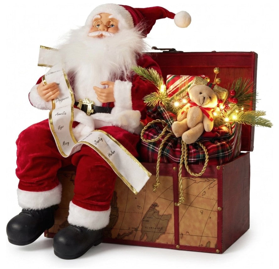 SANTA SITTING 52CM LED | ATK000680