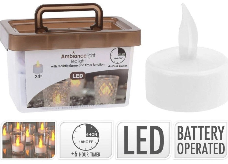 TEALIGHTS LED SET 24PCS | AX5991550