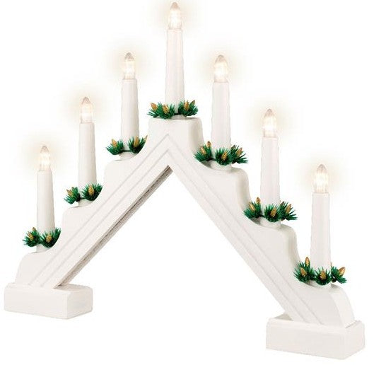 CANDLE BRIDGE WOOD 7 LAMPS | AX8000119