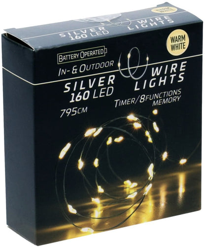 SILVER WIRE 160LED IP44 WARM W | AX9731730