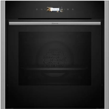 NEFF BUILT IN SINGLE HIDE-SLIDE PYROLYTIC OVEN SS | B54CR71NOB