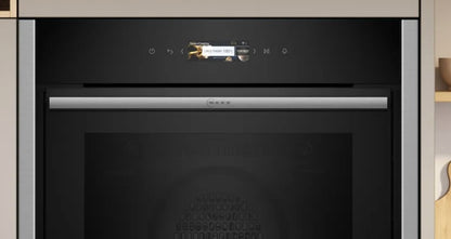 NEFF BUILT IN SINGLE HIDE-SLIDE PYROLYTIC OVEN SS | B54CR71NOB