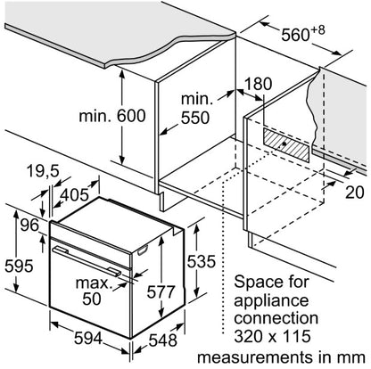 NEFF N50  BUILT IN SINGLE OVEN GRAPHITE-GREY | B6ACH7AG7B