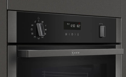 NEFF BUILT IN SINGLE PYROLYTIC OVEN GRAPHITE-GREY | B6ACH7HGOB