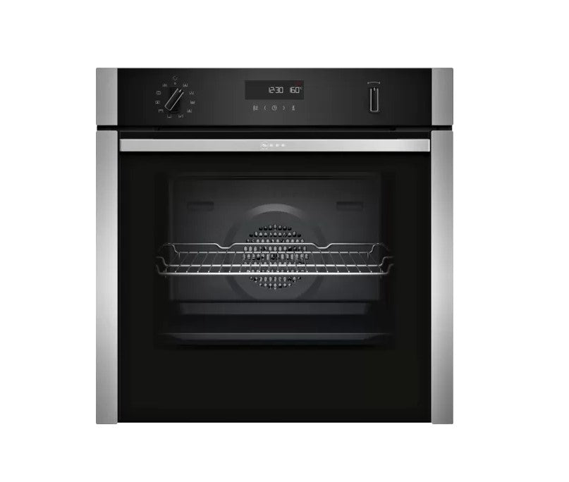 NEFF BUILT IN SINGLE PYROLYTIC OVEN SS | B6ACH7HHOB