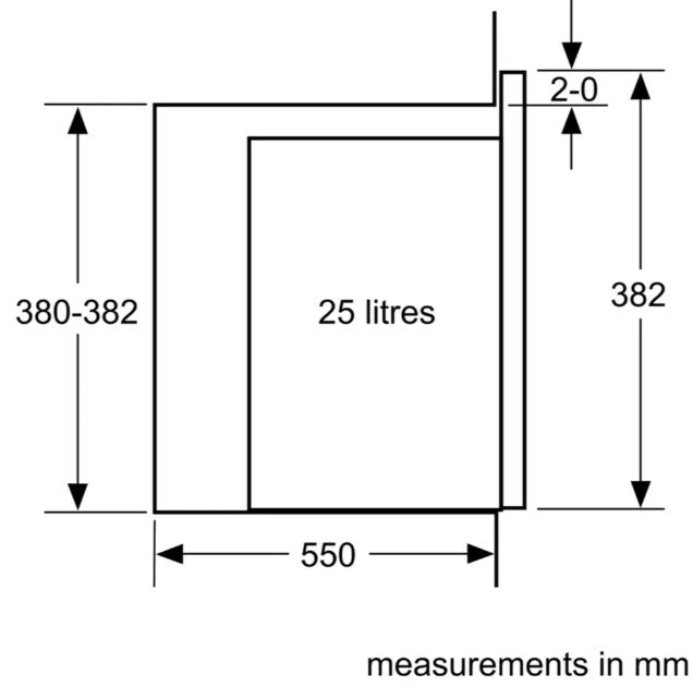 SIEMENS BUILT IN MICROWAVE 25 LITRE 900 WATT SS | BF555LMSOB