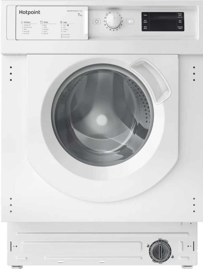 HOTPOINT 7KG 1400RPM BUILT IN WASHING MACHINE | BIWMHG71483UKN