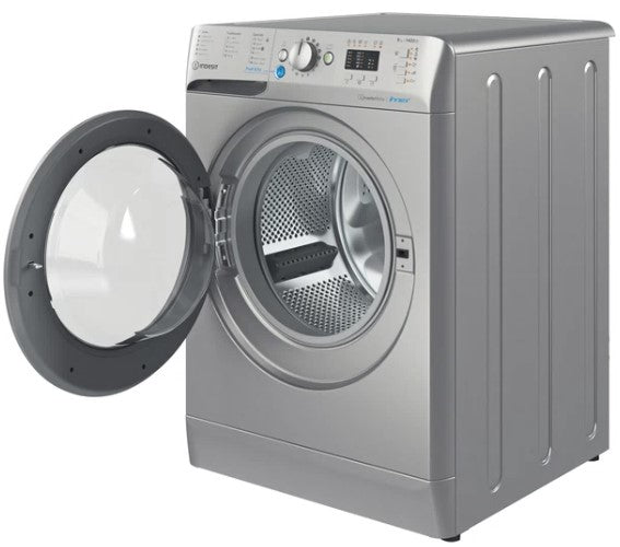 INDESIT 8KG 1400RPM WASHING MACHINE SILVER | BWA81485XSUKN