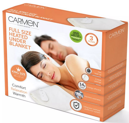 CARMEN KING SIZE UNDER BLANKET 120CM X 165CM | C81197