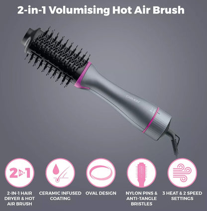 CARMEN NEON 2 IN 1 HOT AIR BRUSH | C81243