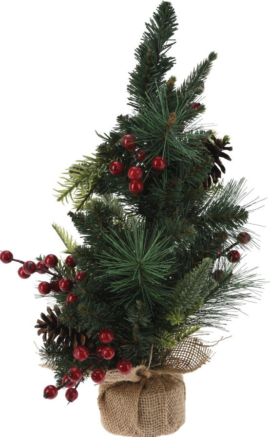 XMAS TREE 45CM WITH JUTE BASE | CAA939150