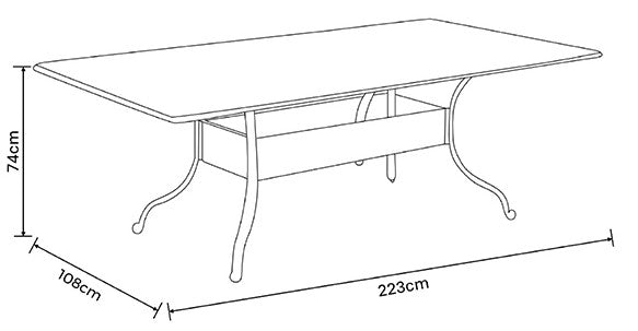 CAPRI 8 SEAT SET BRONZE AND AMBER PARASOL + BASE | CAPRI8SEATSET