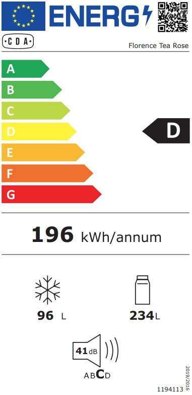 CDA FREESTANDING FRIDGE FREEZER 60:40 BARLEY | CDAFLORENCEBARLEY